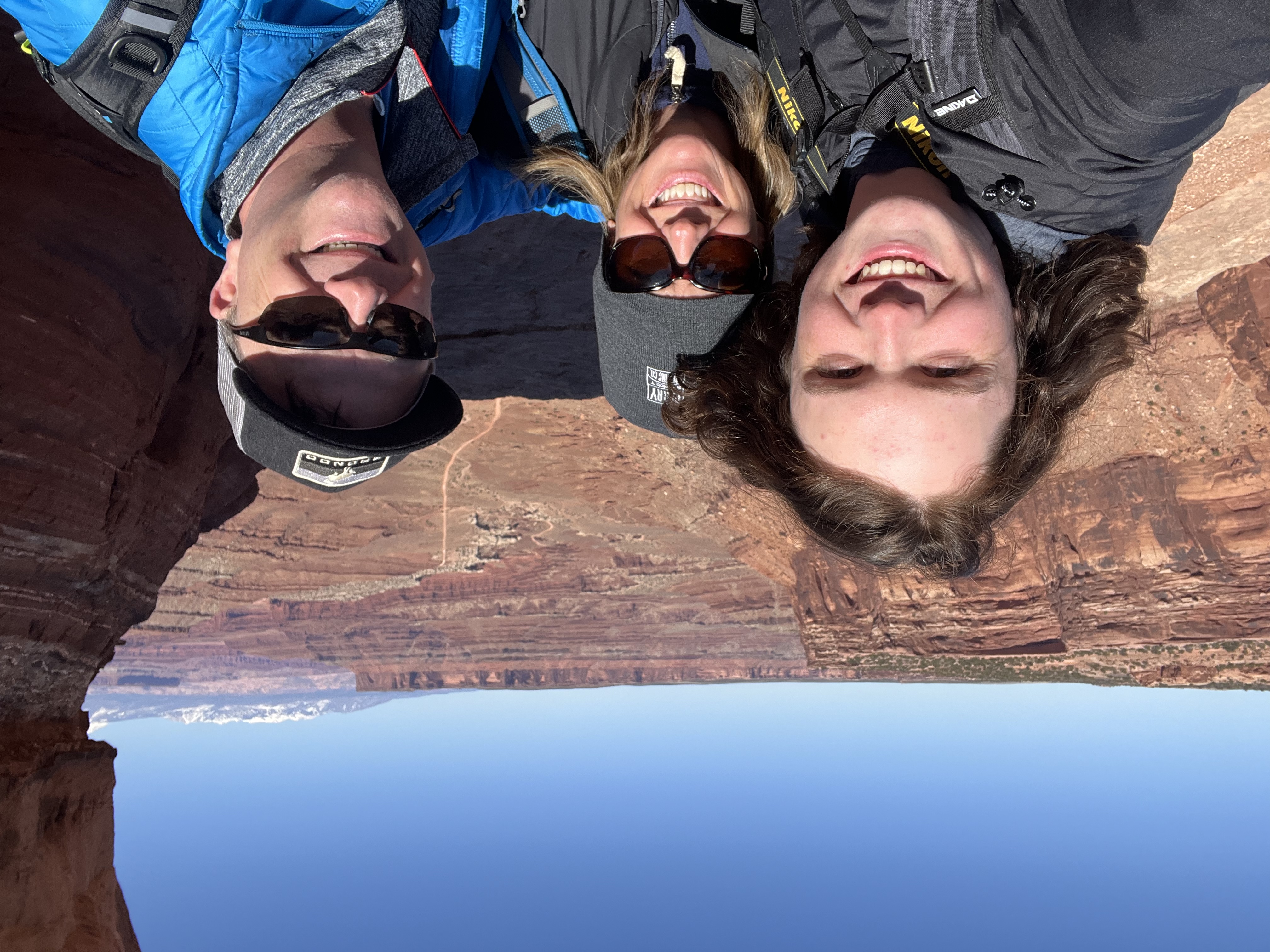 My family and I overlooking a canyon